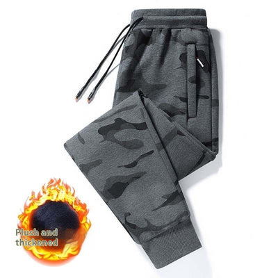 Pantalones Casuales de Algodón para Hombre Talla Grande Otoño Invierno con Puño Ajustado - Image 10