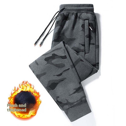 Pantalones Casuales de Algodón para Hombre Talla Grande Otoño Invierno con Puño Ajustado - Image 10
