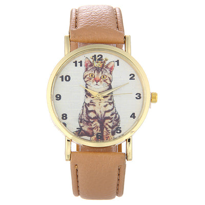 Reloj con Patrón de Gatito Adorable en Cuclillas - Image 13