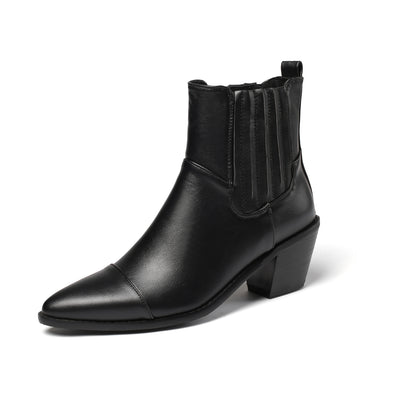 Botas Martin de Tacón Medio para Mujer - Diseño Clásico Minimalista - Image 16