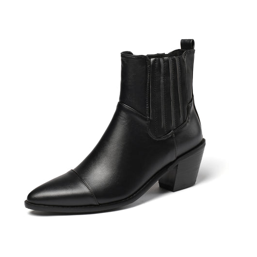 Botas Martin de Tacón Medio para Mujer - Diseño Clásico Minimalista - Image 16