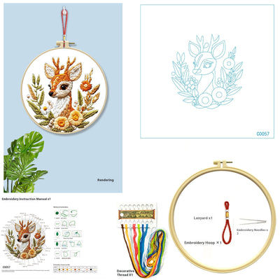 Bordado de Punto de Cruz Árbol de la Suerte con Animales - Diseño Simplificado - Image 7