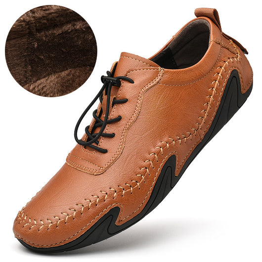Zapatos de Cuero con Forro Polar para Invierno - Cierre Elástico Ajustable - Image 6