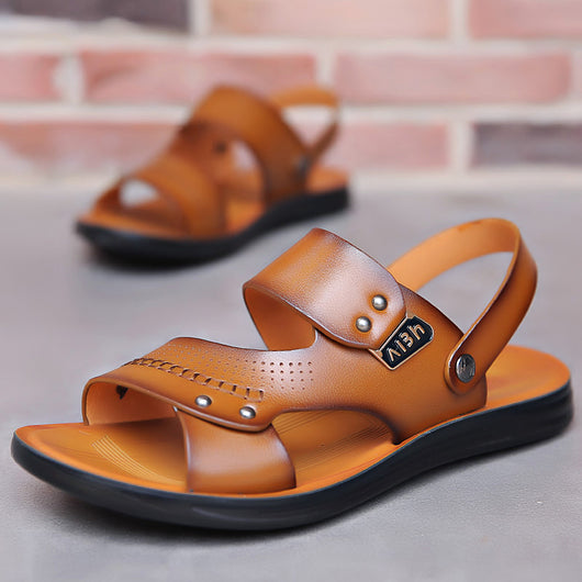 Pantuflas Hombre de Cuero Genuino Antideslizantes y Transpirables - Image 3