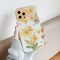 Funda Protectora Apple con Diseño Floral - Carcasa Resistente a Caídas