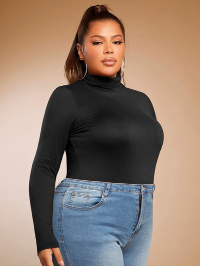 Blusa Reductora de Cuello Alto Ajuste Slim - Image 12