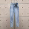Women's Floral Cutout Zipper Jeans