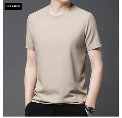 Playera Holgada de Cuello Redondo con Textura Waffle para Hombre - Image 24