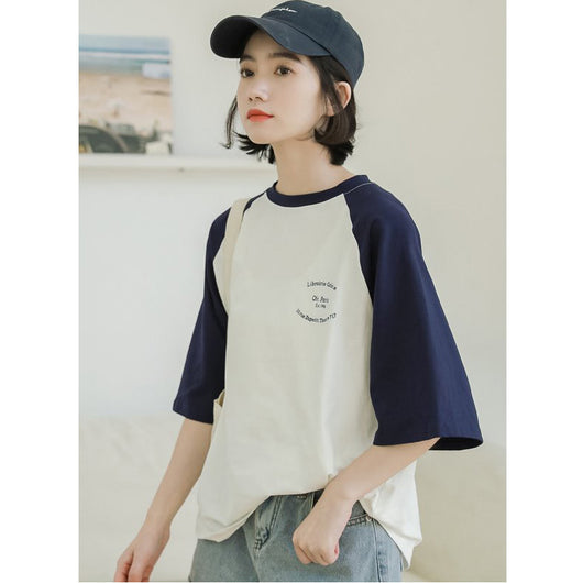 Blusa Suelta de Contraste para Mujer - Diseño Exclusivo Verano - Image 3