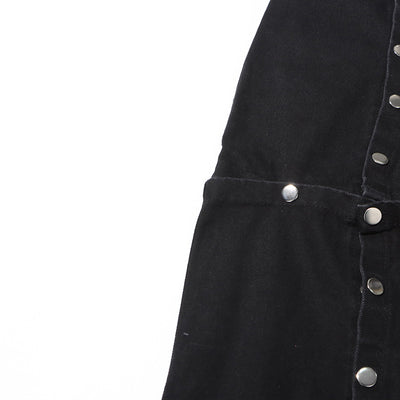 Jeans Talle Alto Irregular con Botones Desmontables - Image 19