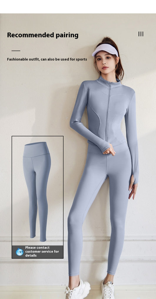 Chaqueta Deportiva Mujer Manga Larga Ajustada para Running, Fitness y Yoga - Image 28