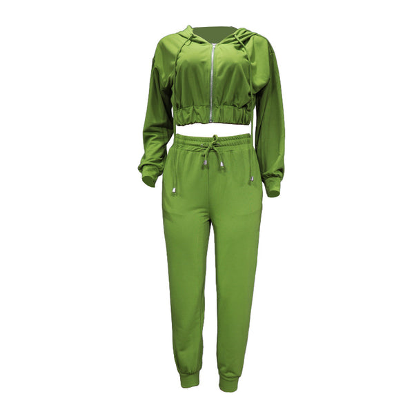 Conjunto Deportivo Mujer con Capucha de Manga Larga