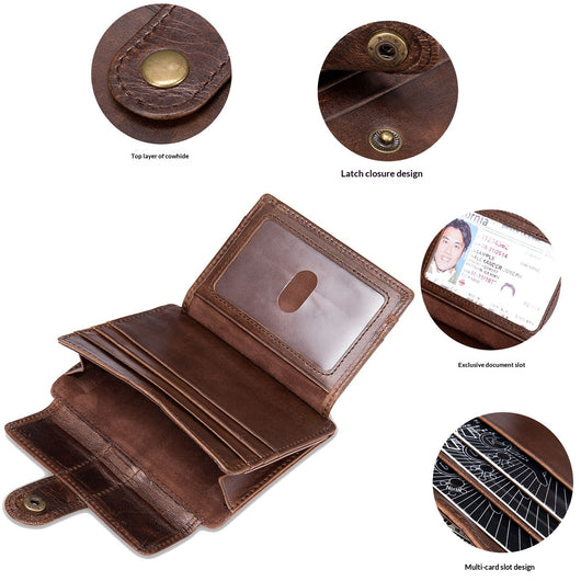 Cartera Minimalista de Cuero para Monedas y Tarjetas de Transporte - Image 3