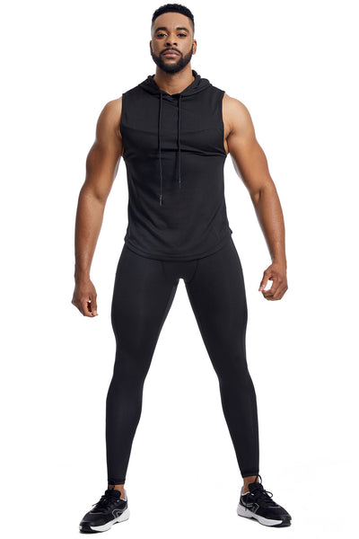 Conjunto Deportivo Hombre: Chaleco Transpirable + Pantalón Secado Rápido con Capucha - Image 19