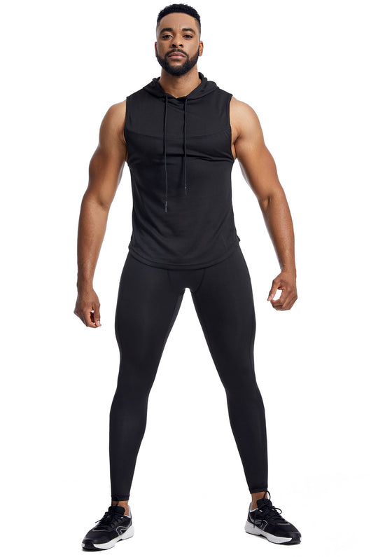 Conjunto Deportivo Hombre: Chaleco Transpirable + Pantalón Secado Rápido con Capucha - Image 19