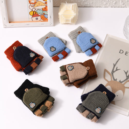 Guantes Tejidos Mitón Cálidos y Adorables para Niños - Image 7