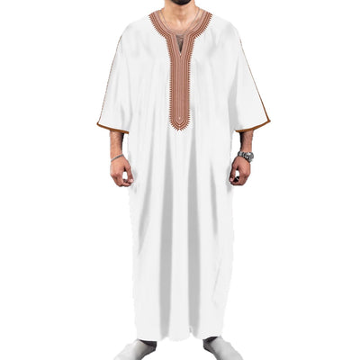 Túnica Marroquí Étnica para Hombre con Estampado Digital 3D - Image 5