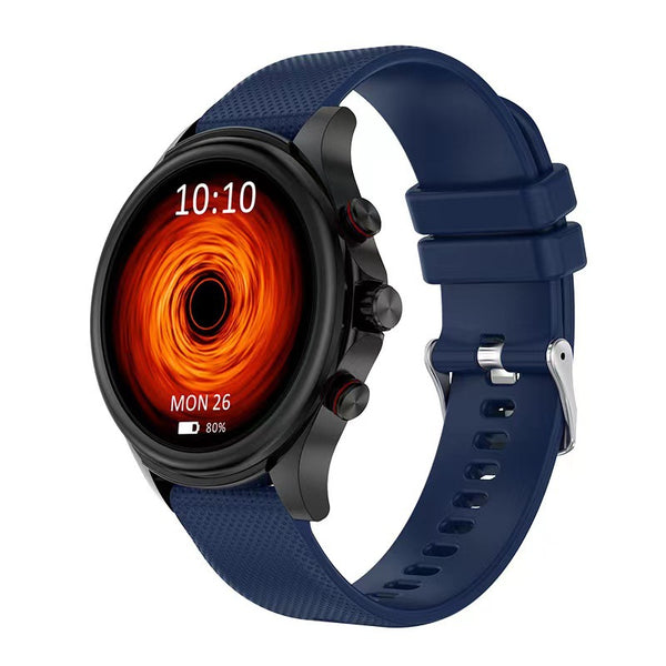 Reloj Inteligente Pantalla Redonda con Monitor de Frecuencia Cardíaca, Presión Arterial y Oxígeno