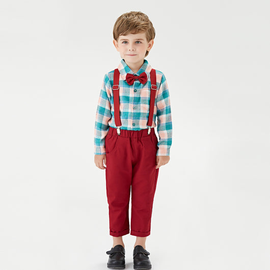 Babero Infantil Cuadrille Bicolor con Cierre Ajustable - Image 16