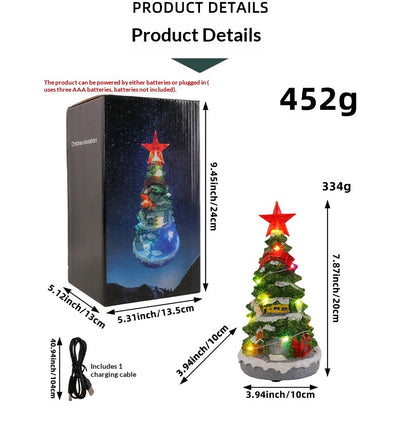 Caja de Música Árbol de Navidad Luminoso con Decoración Sonora - Image 8