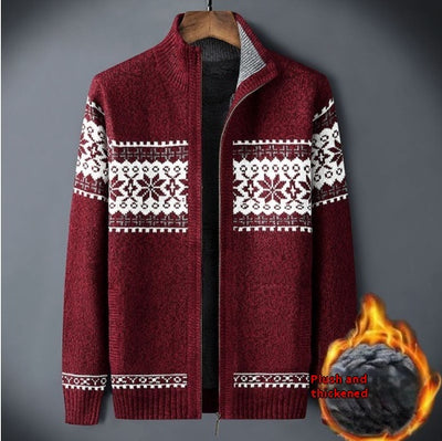 Cardigan de Lana Gruesa para Hombre - Suéter Cálido Tipo Abrigo Invierno - Image 7