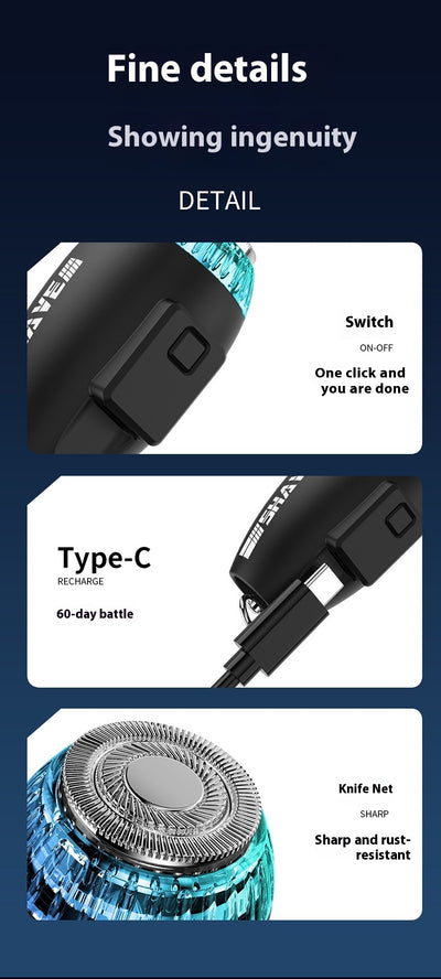 Rasurador Eléctrico Inteligente Portátil Turbo Mini - Image 13