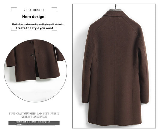 Abrigo Ejecutivo de Lana Pura Corte Slim Gris Oscuro - Image 16