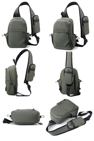 Mochila Pecho Oxford para Hombre - Bolsa Cruzada Funcional - Image 16