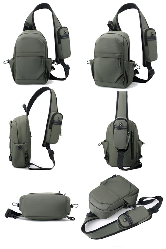 Mochila Pecho Oxford para Hombre - Bolsa Cruzada Funcional - Image 16