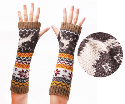 Guantes Navideños de Lana Tejida con Diseño Infantil - Cálidos y Acogedores - Image 23