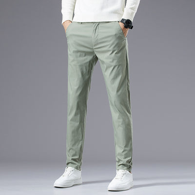 Pantalones Casuales Rectos Holgados de Seda Helada para Hombre - Image 7