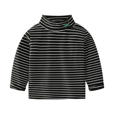 Camisa Casual de Rayas para Niño - Manga Larga Cómoda y Versátil - Image 9