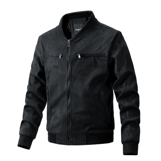 men's jacket, jacket, olive green, dark green, bomber jacket, casual - Image 5
