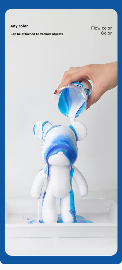 Kit de Pintura Acrílica Fluida para Niños - Oso Artesanal DIY - Image 26