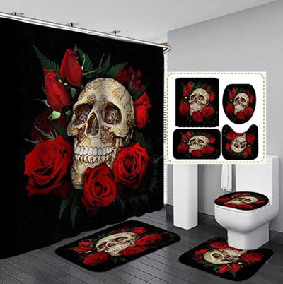 Cortina de Baño Halloween Impresa Gruesa e Impermeable - Image 26