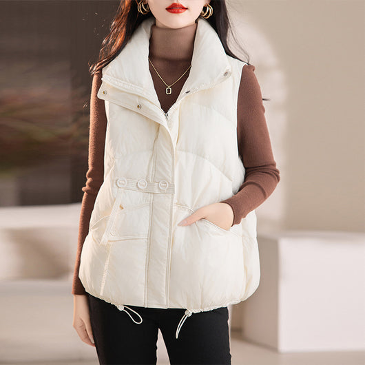 Chaleco Acolchado Ligero Estilo Coreano para Mujer - Image 12