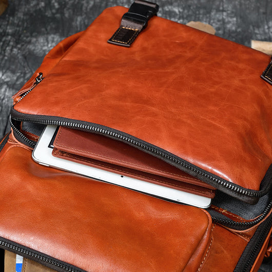 Bolsa de Cuero Genuino para Laptop con Gran Capacidad - Image 11