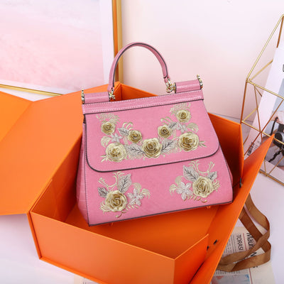 Bolso Bandolera Floral Bordado para Mujer - Image 8