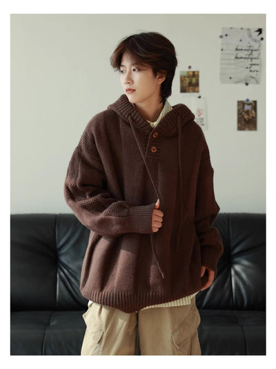 Sudadera Retro Térmica Holgada para Hombre - Image 10