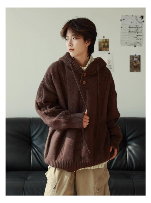 Sudadera Retro Térmica Holgada para Hombre - Image 10
