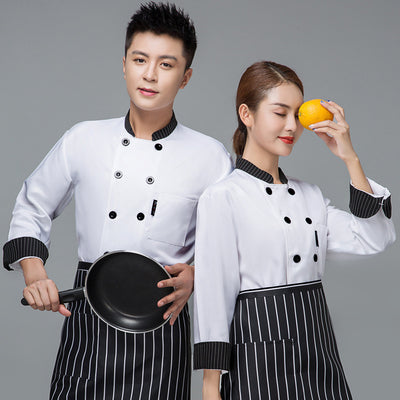Uniforme Chef Manga Larga Otoño Invierno Profesional