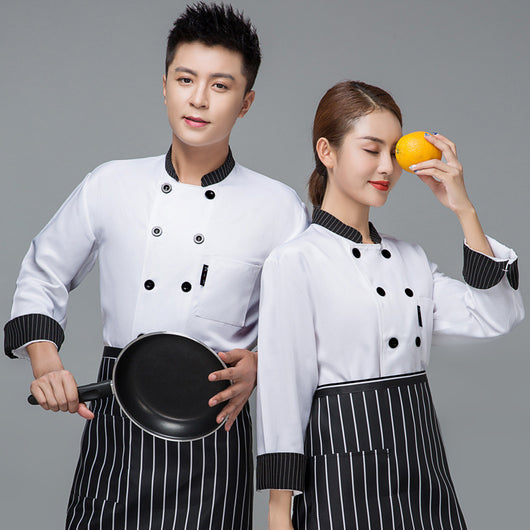 Uniforme Chef Manga Larga Otoño Invierno Profesional