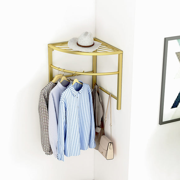 Perchero Triangular de Pared sin Taladro para el Hogar