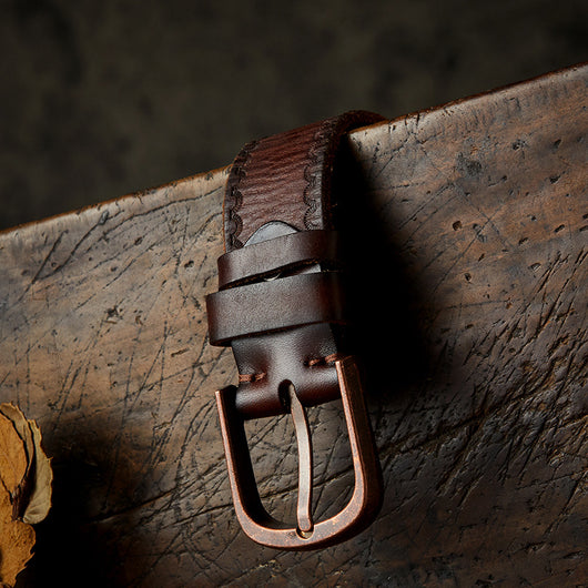 Cinturón Casual de Cuero para Hombre - Diseño Artesanal Personalizado - Image 6