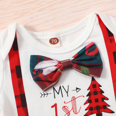 Conjunto Navideño para Bebé: Blusa Manga Larga, Pantalón, Gorro y Turbante - Image 10