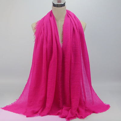 Pañuelo Versátil de Algodón y Lino para Mujer - Image 24