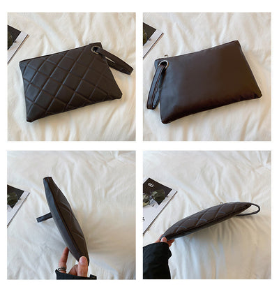 Bolso Cuadrado Textura Diamante Estilo Oeste Minimalista - Image 13