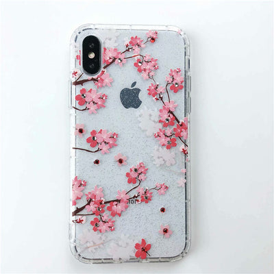 Funda para celular con brillo flor de durazno - Image 7