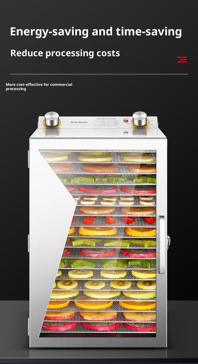 Deshidratador de Alimentos 6 Bandejas Acero Inoxidable - Uso Doméstico y Comercial - Image 11