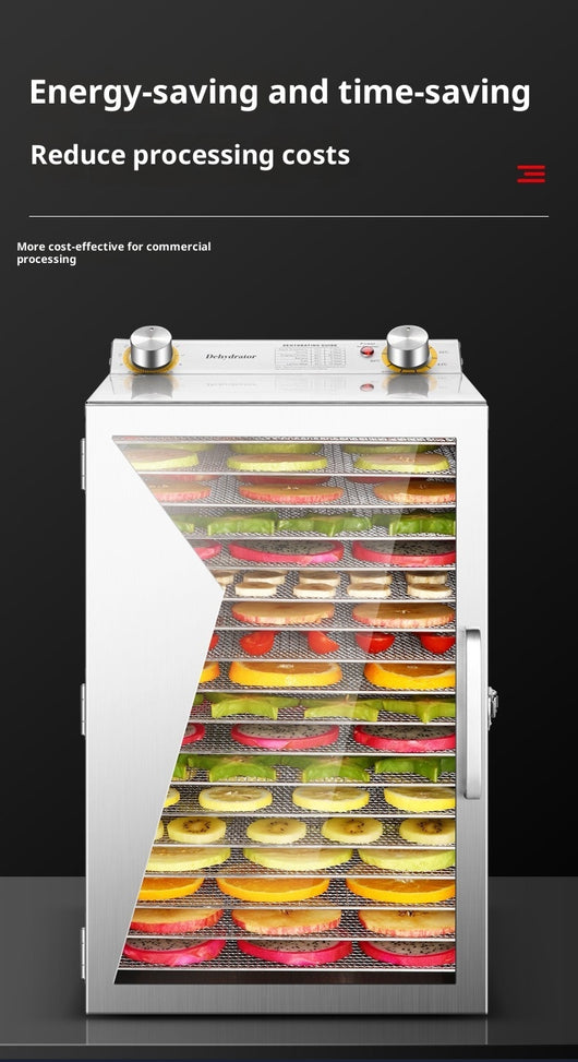 Deshidratador de Alimentos 6 Bandejas Acero Inoxidable - Uso Doméstico y Comercial - Image 11